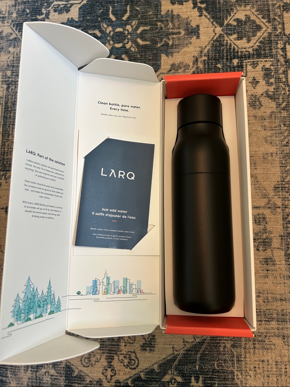 LARQ Self-Cleaning Water Bottle - Matte Black - Picture 3 of 3